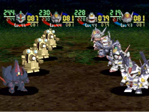 ビルガモ3体とトーラスとの戦闘画面