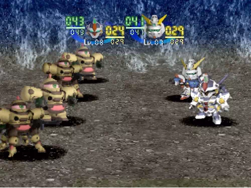 ドモンとヴィレッタでデスアーミー×２・デスビースト×２を倒す