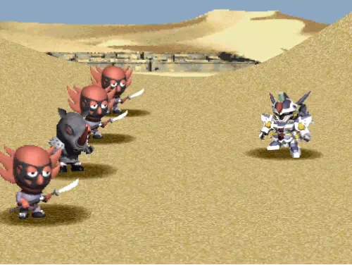 グレイサイキング&アンドロイドマン3体との戦闘
