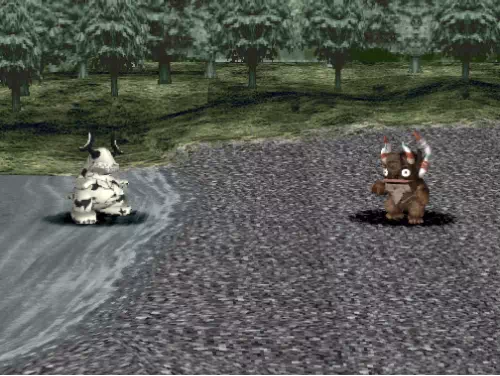 エレキングvsカプセル怪獣ミクラスとの戦闘画面