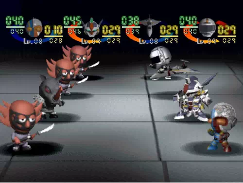 グレイサイキング＋アンドロイドマン×3との戦闘